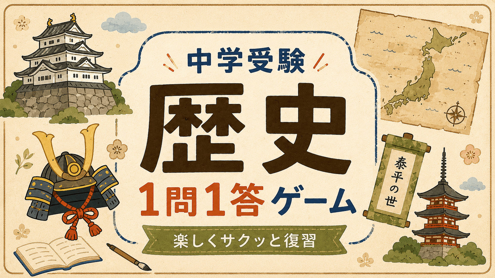 歴史 1問1答ゲーム のスクリーンショット